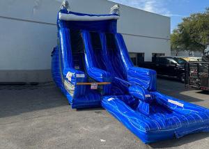 Wholesale Blow Up Amusement Park Water Slides 0.55mm PVC Garden Inflatable Water Slide from china suppliers
