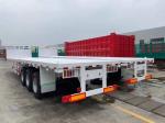 3 Axle 60 Ton Fuwa Flatbed Semi Trailer 20FT/40FT Container Cargo Transport