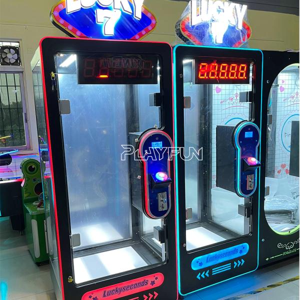 Playfun Lucky 7 Prize Machine Count Time Challenge Machine Cut Big Doll Toy Vending Game Machine