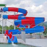 Comfortable Outside Water Slides Fiberglass Waterslides Holiday Resort Combined