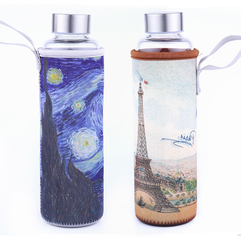 Insulated Reusable L6CM Neoprene Water Bottle Sleeve