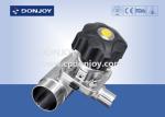 DONJOY Sanitary Diaphragm Valve /Three T port valve with Welding Ends with