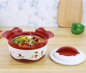 Wholesale 4pcs magnolia flower pot 410 stainless steel casserole hot pot set with lid cover from china suppliers