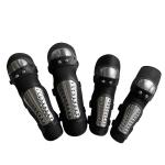 Black Professional Protectors for Bikers' and Motor-Riders Elbows and Knees