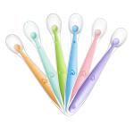 Custom Colored Silicone Spoon Feeder , Educational Food Dispensing Spoon