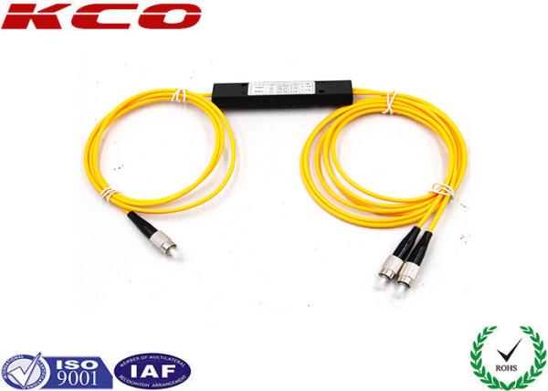 FC / UPC Single Mode 1310/1550nm Fiber Optic Splitter , Dual Windows 1*2 FBT