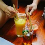 Eco Friendly Bamboo Straws Bamboo Reusable Straws For Cafe Bar Restaurant