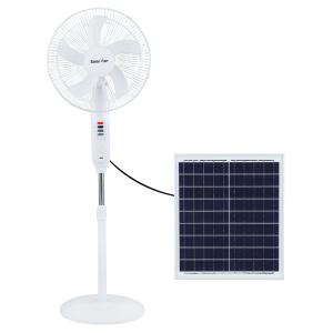 Wholesale 3 Speed 12VDC Li Battery Pedestal Solar Fan 16in Metal SAA from china suppliers