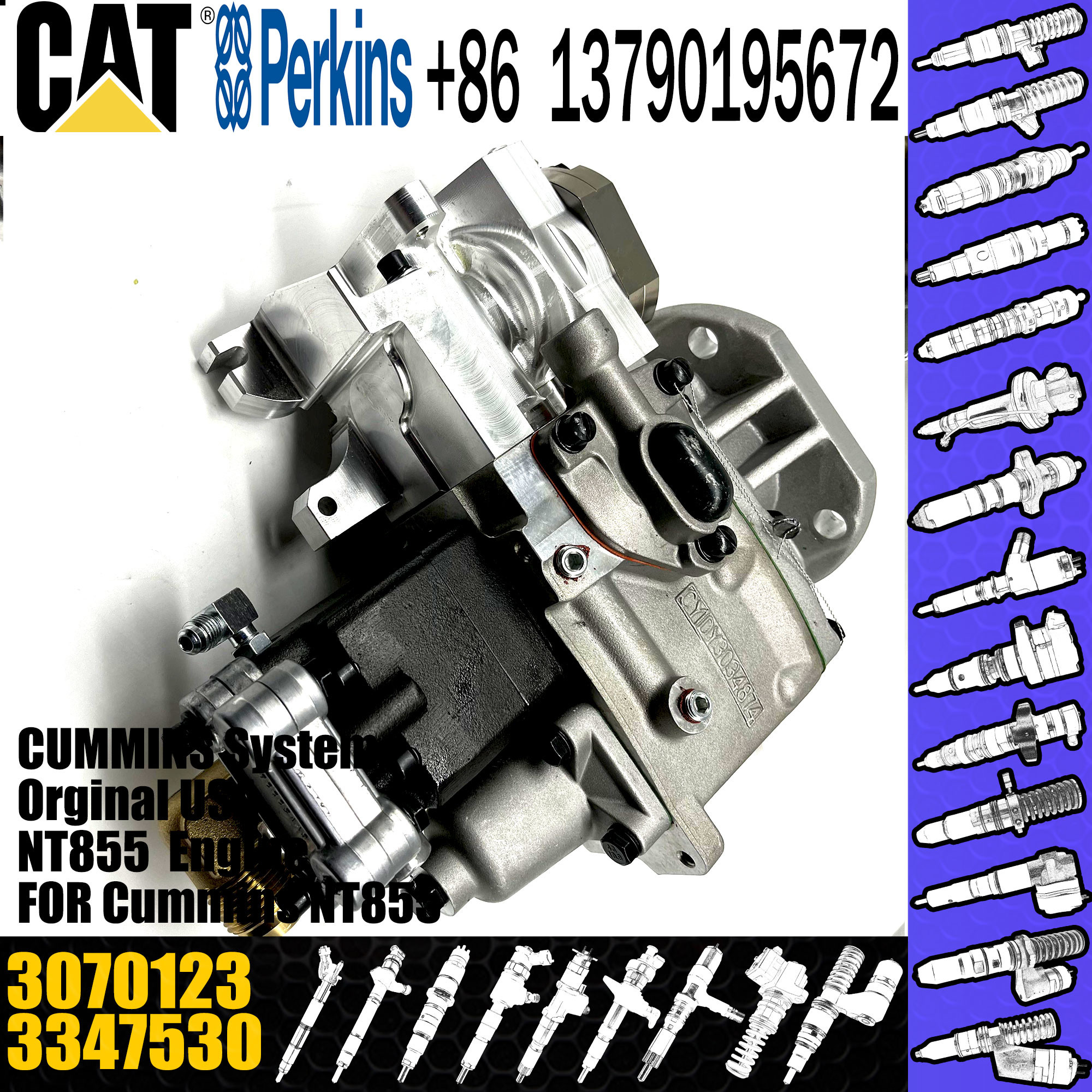 New Original CCEC NT855 N14 CELECT Fuel Injection PT Pump 4076760 E494 3070123