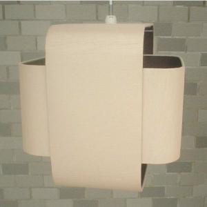Wholesale OEM Fabric Cross Shaped Easy Fit Pendant Shade Cream And Chocolate from china suppliers