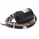 Military Aluminium alloy Industrial Slip Ring Solid Through Bore For Display