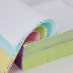 Carbonless Paper 55/50/55 Black Or Blue Image 43*61 Small Size NCR Copy Paper