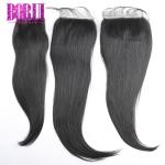 Natural Hairline Human Hair Lace Closure Preplucked Virgin Straight Style 5x5