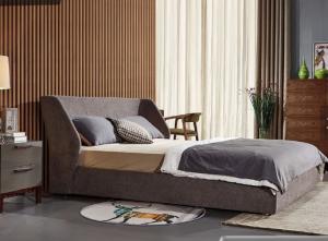 Wholesale Durable Double Upholstered Bed , Home Furniture Fabric Bed Frame General Use from china suppliers