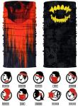 Elastic Skeleton Print Art Winter Seamless Neck Gaiter