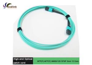 Wholesale MTP-MTP Female MM 3mm 12 Cores OFNP Fiber Patch Cord from china suppliers