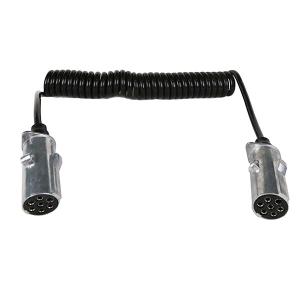 Wholesale Precision 7 Pin Coiled Trailer Cable 24v N Type Metal Coiled Mains Cable ISO/TS1185 from china suppliers