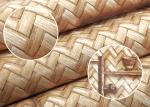 Bamboo Weaving Tea Pot Pattern PVC Room Decoration Wallpaper Self Adhesive