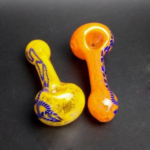 Wholesale Adult Use Custom Glass Hand Pipes For Tobacco Dry Herb Grass Weed 3.9 Inch from china suppliers