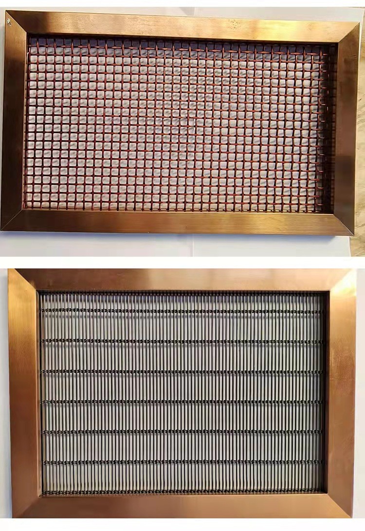 Resistant Corrosion 0.8mm Architectural Wire Mesh For Furniture Cabinet Door