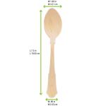 200 Mm Disposable Biodegradable Wooden Knife Fork Spoon Napkin Wrapped Kraft