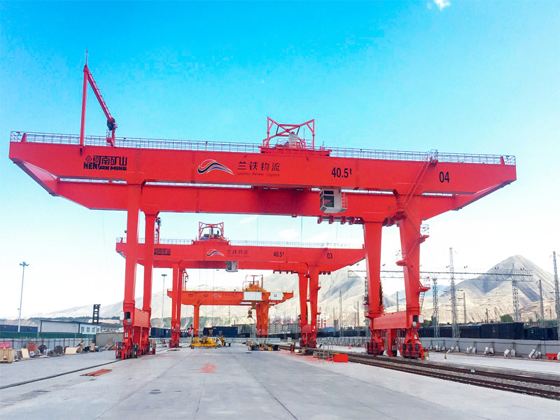 Mobile Rail Mounted Container Double Beam Gantry Crane