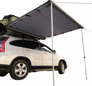 Wholesale Gray 420D Outdoor Roof Top Tent Car Side Awning Rooftop Pull Out Tent Shelter Shade Camping 140X200X200CM from china suppliers