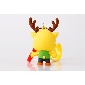 Custom Souvenir Soft PVC Rubber Movie Figure Miniature Attached To Metal Key