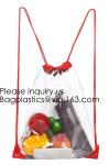 Drawstring Bags, Waterproof Small Clear Bag For Stadium Colleges Sport Event