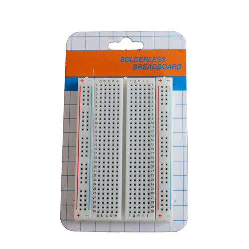 Square Hole Solderable Breadboard Red / Blue Strips For Power Supply Connections