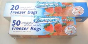 China zipper mini k bags plastic clear slider k bags,Resealable Zipper Jumbo Size QUART ZIPPER FREEZER BAG on sale