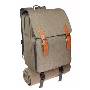 Wholesale Picnic Equipment Comfort Shoulder Strap Cooler Backpack with Plastic Wine Glasses from china suppliers