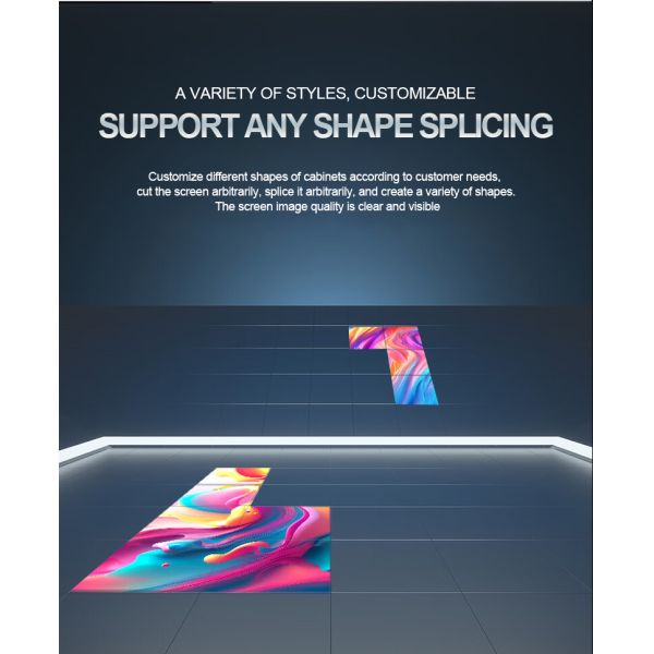 Mall Stage Floor Dynamic Electronic Display Waterproof Interactive Dance Floor LED Floor Tile Screen