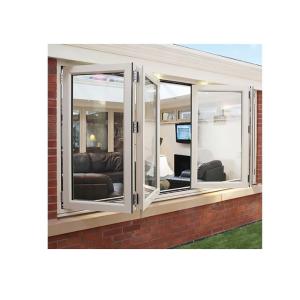 Wholesale Windproof Aluminum Double Glass Bifold Windows for Kitchen from china suppliers
