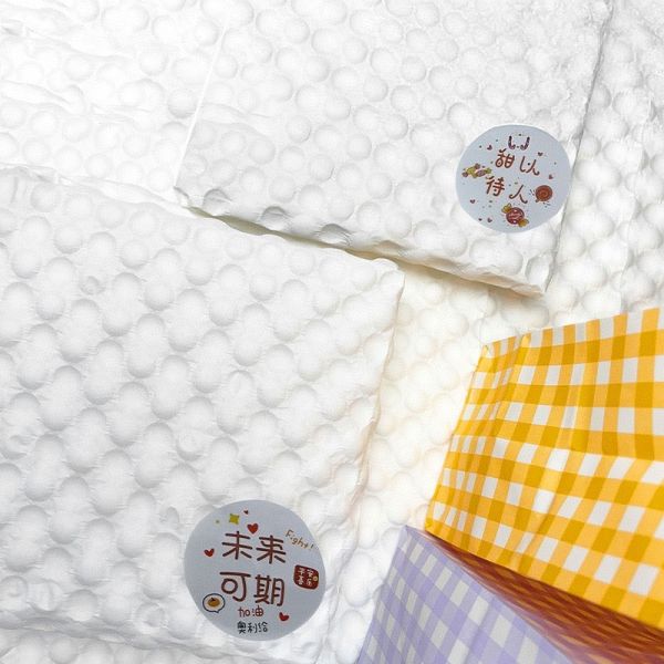 40cm X 50m Large Bubbles Bubble Wrap Protective Cushioning Brown Paper For Shipping