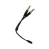 Buy cheap Y Splitter Cable Wire Harnesses Audio Cable Headset 3.5mm 2 Male Mic Cable from wholesalers