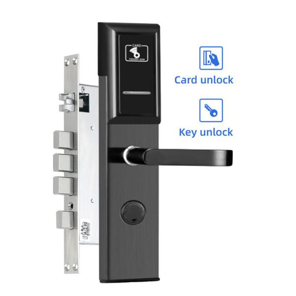 Black Color Safety Stainless Steel Material Hotel Electronic Locks with Free