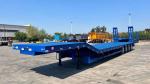 80T Lowbed Trailer Transport Construction Machinery Equipment Such As Excavator