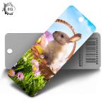 Lenticular Printing Paper Plastic PET 3D Bookmark Of Animals For Gifts