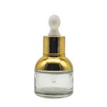 Gold Cap Glass Dropper Green 30ml Essential Oil Bottle