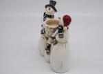 Winter Season Polyresin Crafts Christmas Figurines Decorations Candle Holder