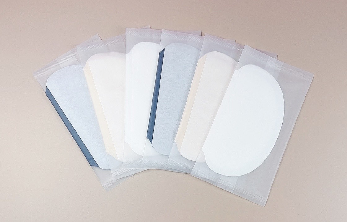 Sweat Proof Disposable Armpit Pads Easy Remove Anti Perspirant Privatle Label