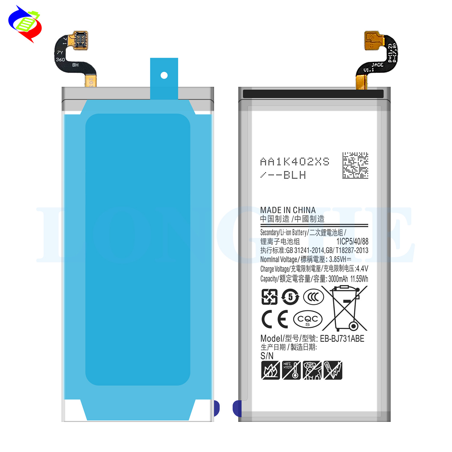 Li-ion 3000mAh 3.85V BATTERY EB-BJ731ABE For Samsung GALAXY j7 Original Replacement Phone Battery
