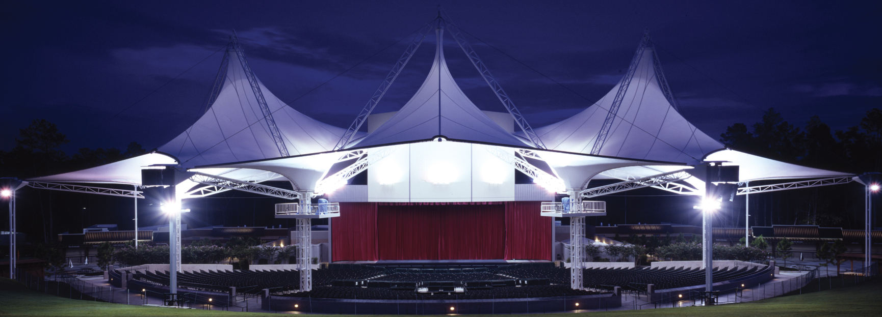 Sunshade Car Park Tensile Membrane Structure with PTFE Coating