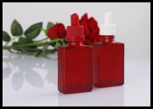 Wholesale Square 30ml Red Glass Bottle E Liquid Dropper Bottles Essential Oil Bottle from china suppliers