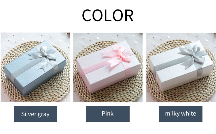 Perfume Candy Cosmetics Gift Packaging Box Lid And Base Gift Box With Ribbon Bowknot