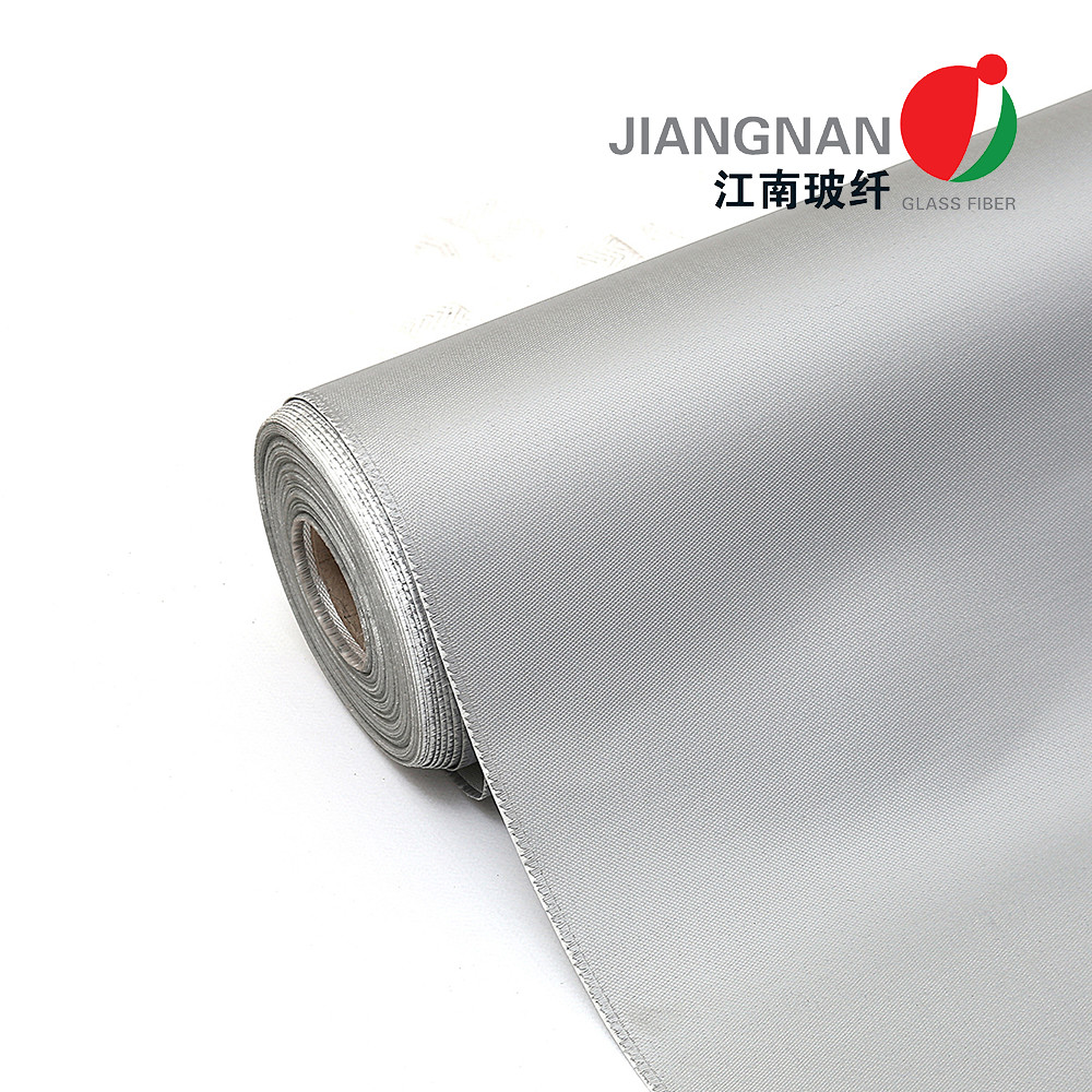 E Glass Silicone Coated Fiberglass Cloth 260℃ Heat Resistant 8HS 1550mm Width