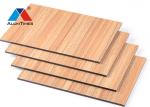 Wood Look PE Aluminum Composite Panel For Bathroom / Kitchen / Balcony