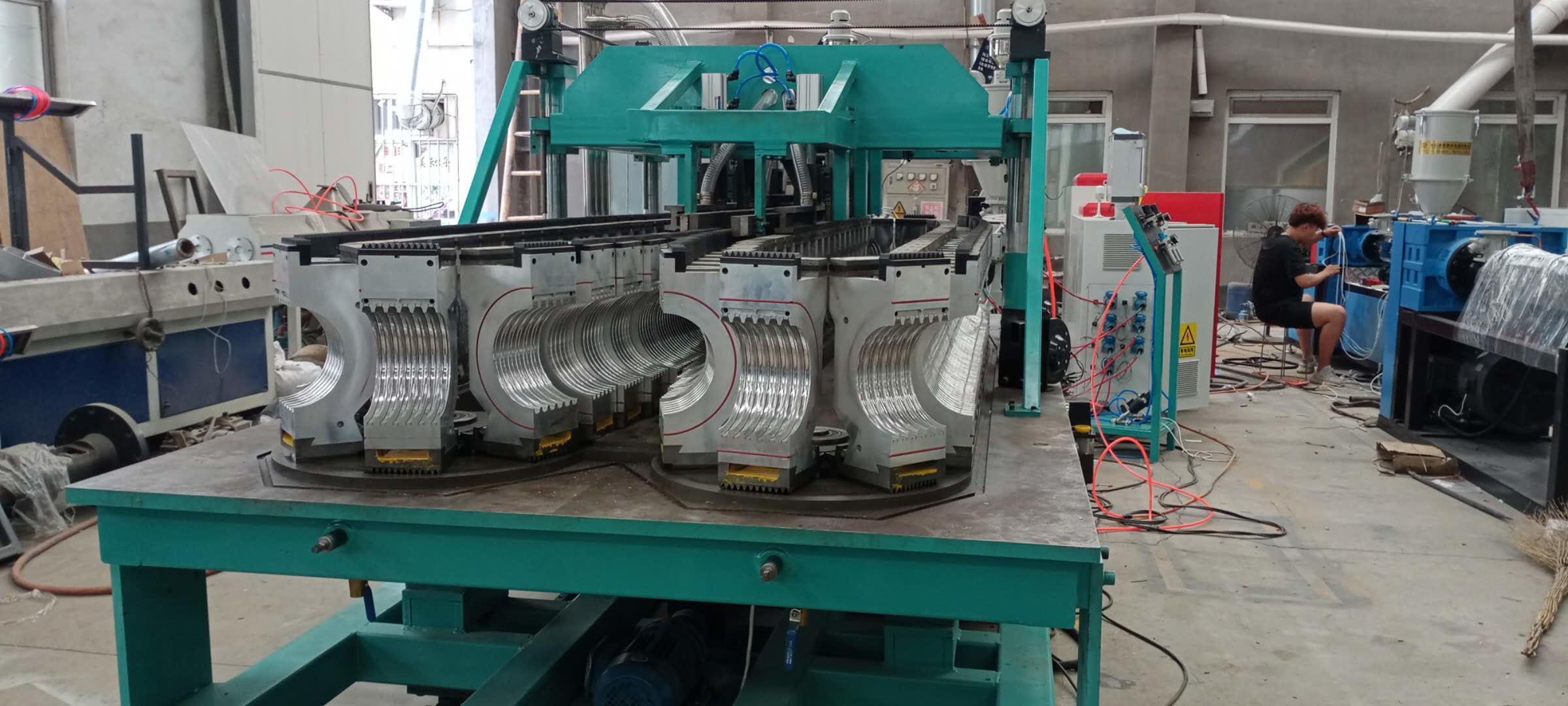 ID 110mm PP PE Plastic Pipe Extrusion Line 6kg/H Wear Resistance