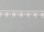 Floral Venice Lace Trims , Vintage White Embroidered Lace Trim For Bridal